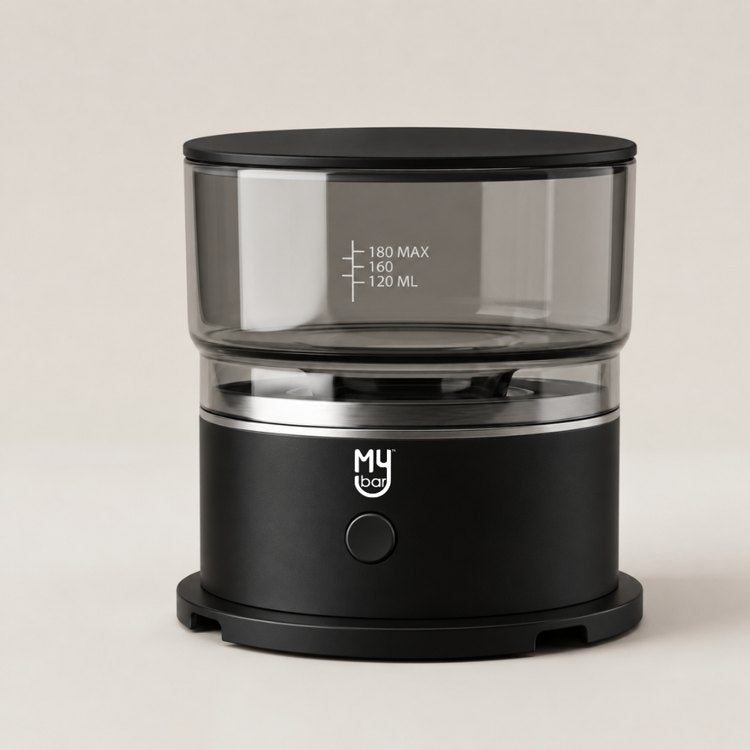 Black MyBar Infuser with glass reservoir